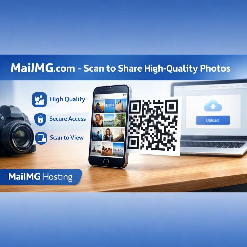 Guest scanning a wedding photo QR code with a phone
